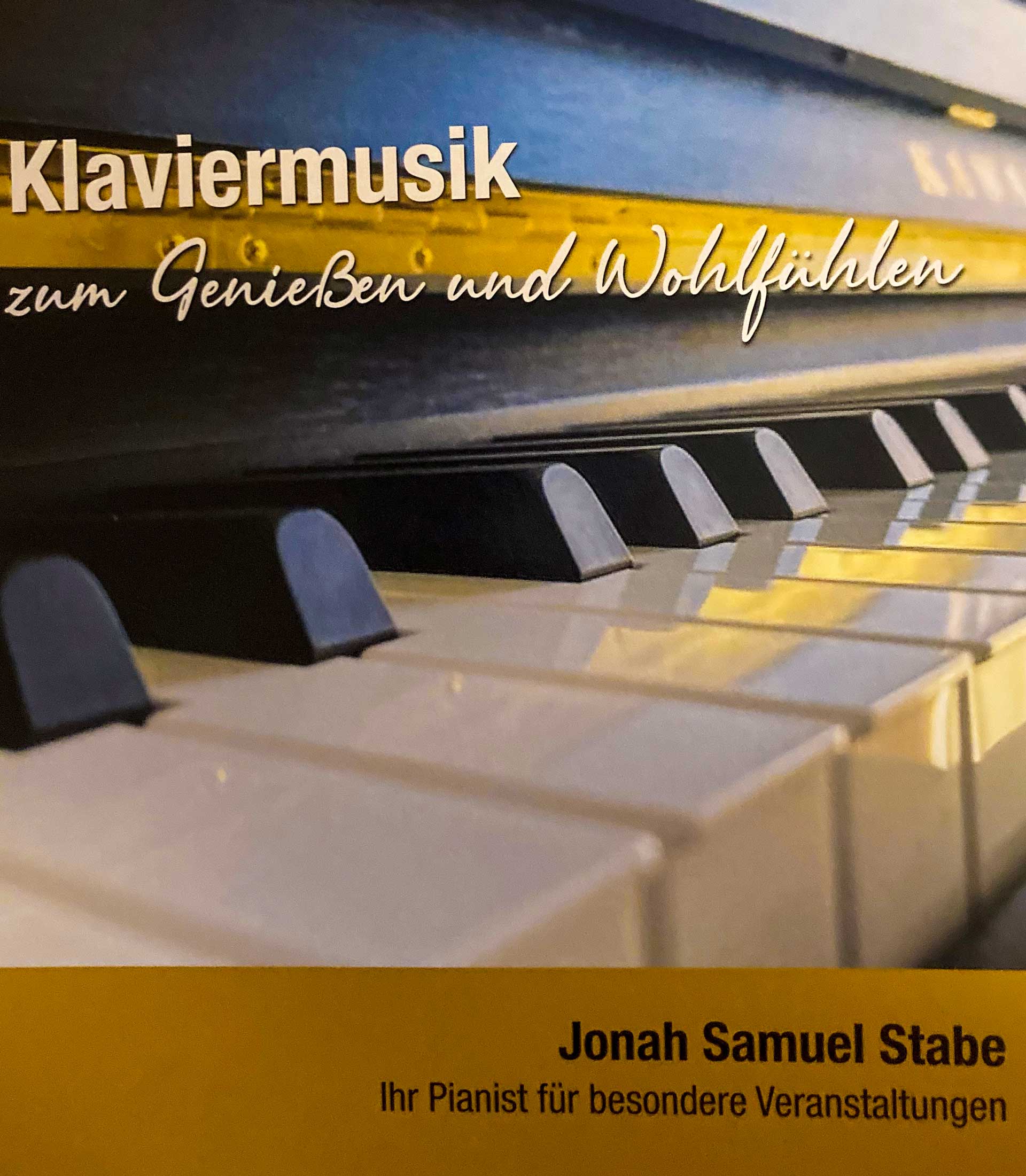 Jonah Samuel Stabe am Klavier